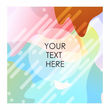 Renkli arka plan ile tipografi tasarlamak vektör