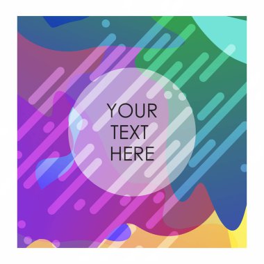 Tipografi vektör ile çok renkli arka plan