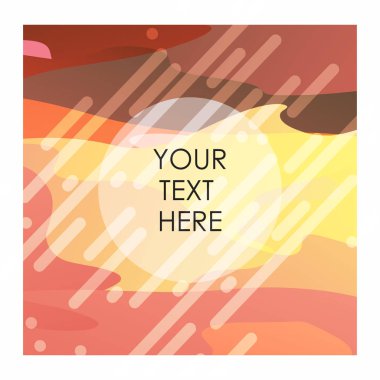 Tipografi vektör ile renkli arka plan