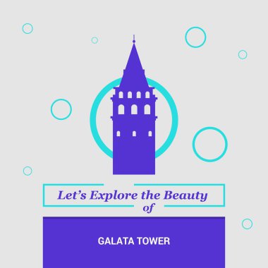 Galata Kulesi, Istanbul, Türkiye Ulusal simge güzelliği gözden geçirelim