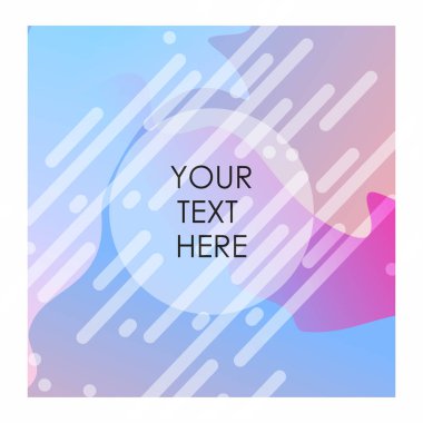 Renkli arka plan ile tipografi tasarlamak vektör