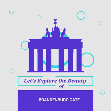 Brandenburg Kapısı Berlin, Almanya Ulusal simge güzelliği gözden geçirelim