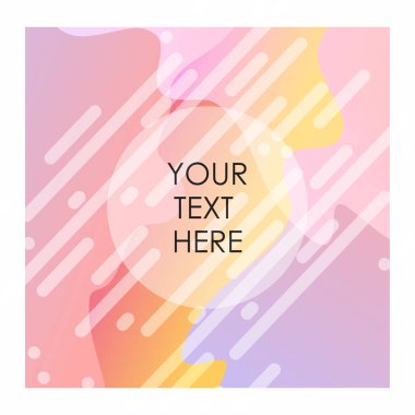 Renkli arka plan ile tipografi tasarlamak vektör