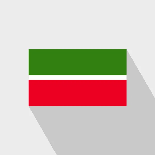 Tatarstan Flag Long Shadow Vector Diseño — Archivo Imágenes Vectoriales