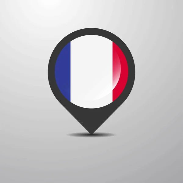 France Map Pin Vector Illustration — Stock Vector