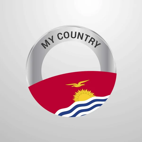 Знак Кирибати Мой Флаг Страны — стоковый вектор