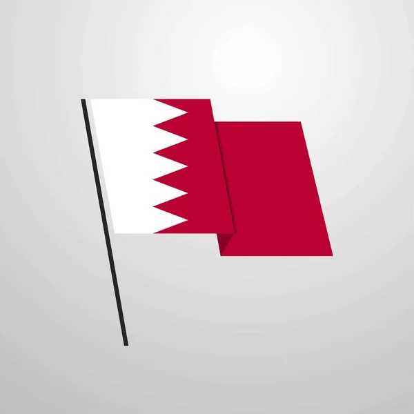 Bahrain Flagge Symbol Vektor Illustration — Stockvektor