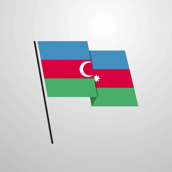 Azerbaijan Flagge Symbol Vektor Illustration — Stockvektor