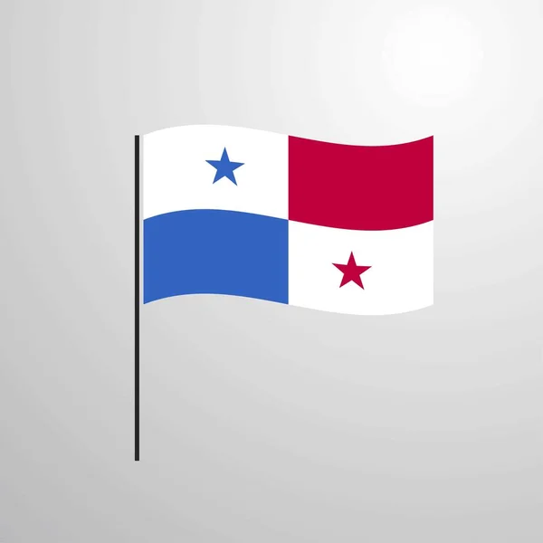 Флаг Панамы Векторная Иллюстрация — стоковый вектор
