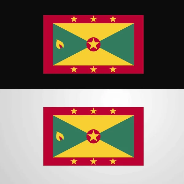 Projekt Banera Flaga Grenady — Wektor stockowy
