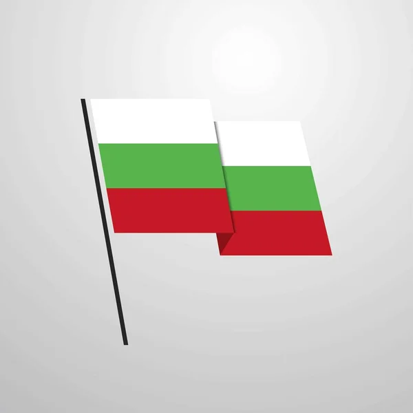 Bulharsko Vlajka Ikonu Vektorové Ilustrace — Stockový vektor
