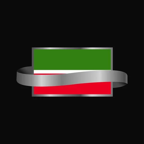 タタールスタン共和国旗リボン バナー デザイン — ストックベクタ