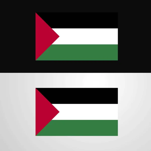 Palestina Vlajka Banner Design — Stockový vektor