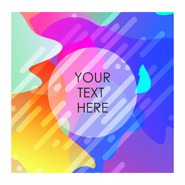 Colorful Background Typography Design Vector — Stock Vector