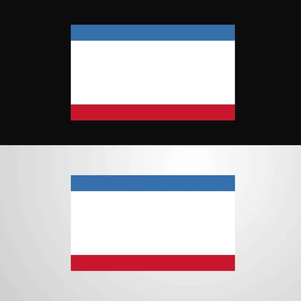 クリミア自治共和国旗バナー デザイン — ストックベクタ