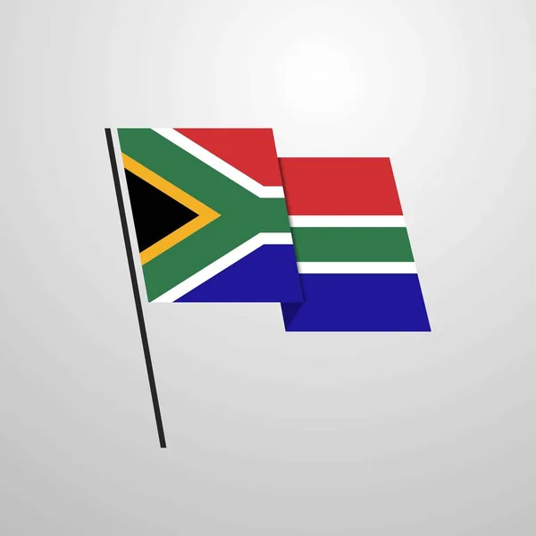 南アフリカ共和国旗アイコン ベクトル図 — ストックベクタ