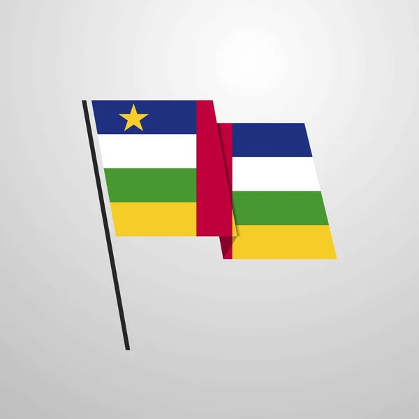 Icono Bandera República Centroafricana Vector Ilustración — Vector de stock