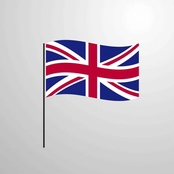 Reino Unido Acenando Bandeira — Vetor de Stock