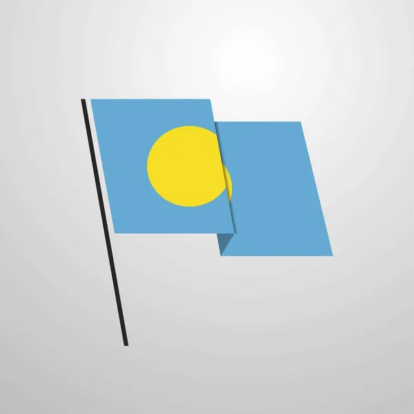 Palau Flag Icon Vektor Illustration — Stockvektor