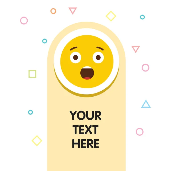 Trauriges Emoji Icon Design Bunte Vektorillustration — Stockvektor