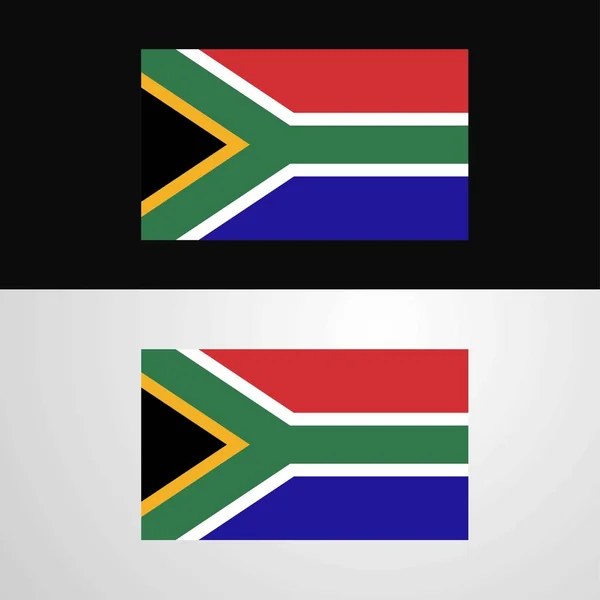 南アフリカ共和国の旗のバナー デザイン — ストックベクタ