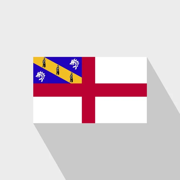Herm Σημαία Long Shadow Διανυσματική Σχεδίαση — Διανυσματικό Αρχείο