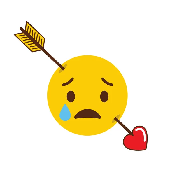 Design Ícones Emoji Triste Ilustração Vetorial Colorida —  Vetores de Stock