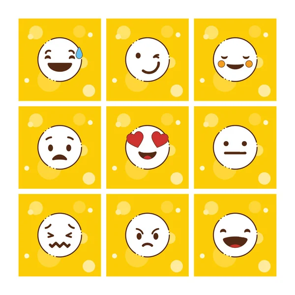 Emojis 디자인 벡터의 — 스톡 벡터