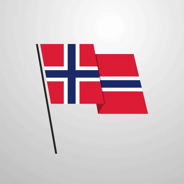 ノルウェー国旗のアイコン ベクトル図 — ストックベクタ