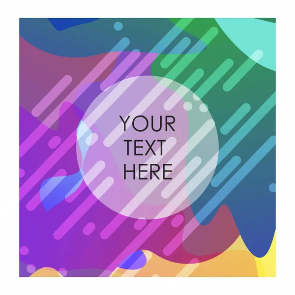 Multicolor Background Typography Vector — Stock Vector
