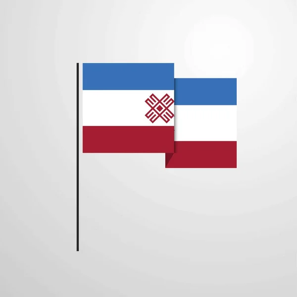 エル振る旗のデザインのベクトル — ストックベクタ