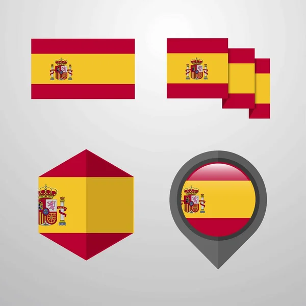 스페인 디자인 — 스톡 벡터