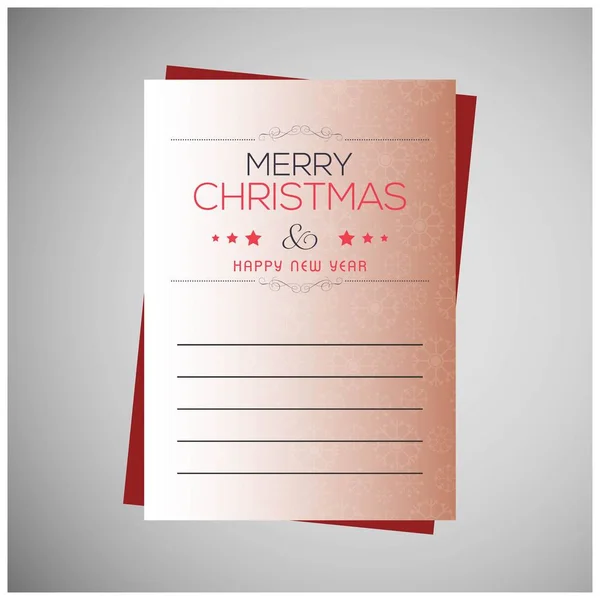 Christmas Greetings Card Design Pink Background Vector — Stock Vector