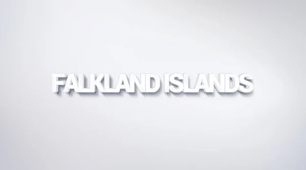 Falkland Islands, text design. calligraphy. Typography poster. Usable as Wallpaper background