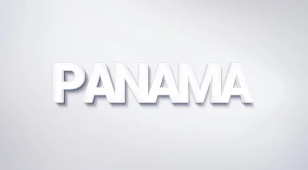 Panamá Diseño Texto Caligrafía Cartel Tipografía Utilizable Como Fondo Pantalla — Foto de Stock