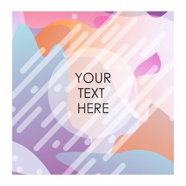 Tipografi vektör ile renkli arka plan