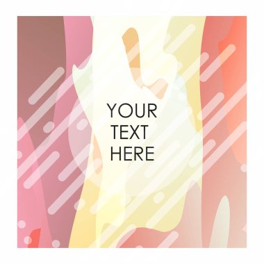 Tipografi vektör ile renkli arka plan