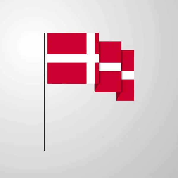 Soberana Orden Militar Malta Ondeando Bandera Fondo Creativo — Archivo Imágenes Vectoriales