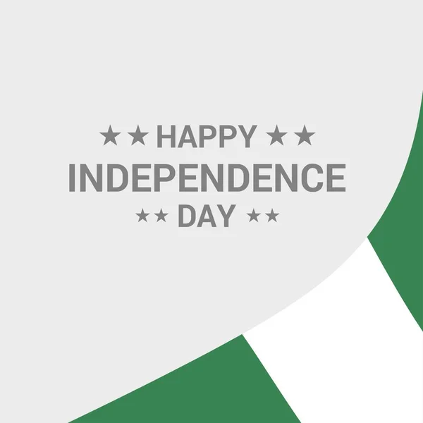 Векторная Иллюстрация Дню Независимости Нигерии — стоковый вектор