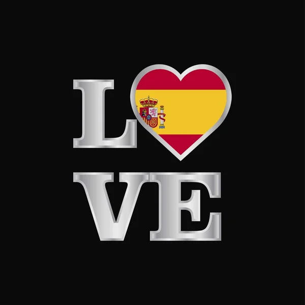 爱排版西班牙国旗设计向量美丽的字母 — 图库矢量图片