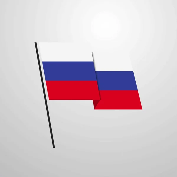 Εικονογράφηση Διάνυσμα Εικονίδιο Σημαία Ρωσίας — Διανυσματικό Αρχείο