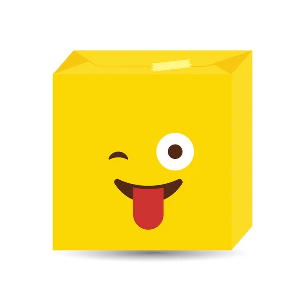 Άτακτος Emoji Εικονίδιο Σχεδιασμός Πολύχρωμο Διανυσματικά Εικονογράφηση — Διανυσματικό Αρχείο