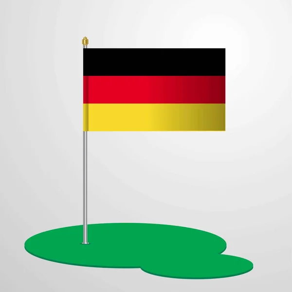 Németország Zászlótartó Vektoros Illusztráció — Stock Vector