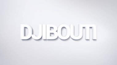 Cibuti, metin tasarım. hat. Tipografi poster. Duvar kağıdı arka plan olarak kullanılabilir