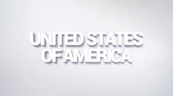 Соединенные Штаты Америки Текстовый Дизайн Каллиграфия Типографический Плакат Используется Качестве — стоковое фото