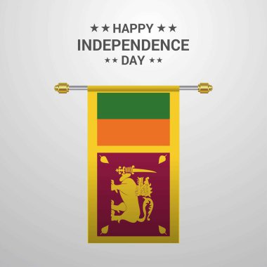 Sri Lanka bağımsızlık günü bayrağı arka plan asılı