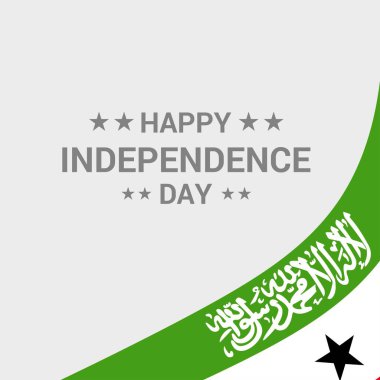 Somaliland bağımsızlık günü tipografi tasarlamak vektör