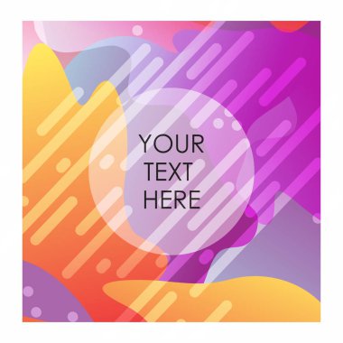 Tipografi vektör ile renkli arka plan