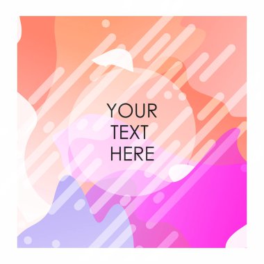 Tipografi vektör ile renkli arka plan