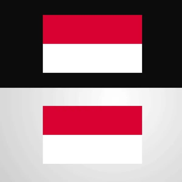 Monaco Flag Banner Design — Stock vektor